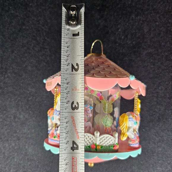 Vintage Heirloom Pretty Ponies Carousel Christmas Tree Ornament # 77 Illuminates - Picture 10 of 11